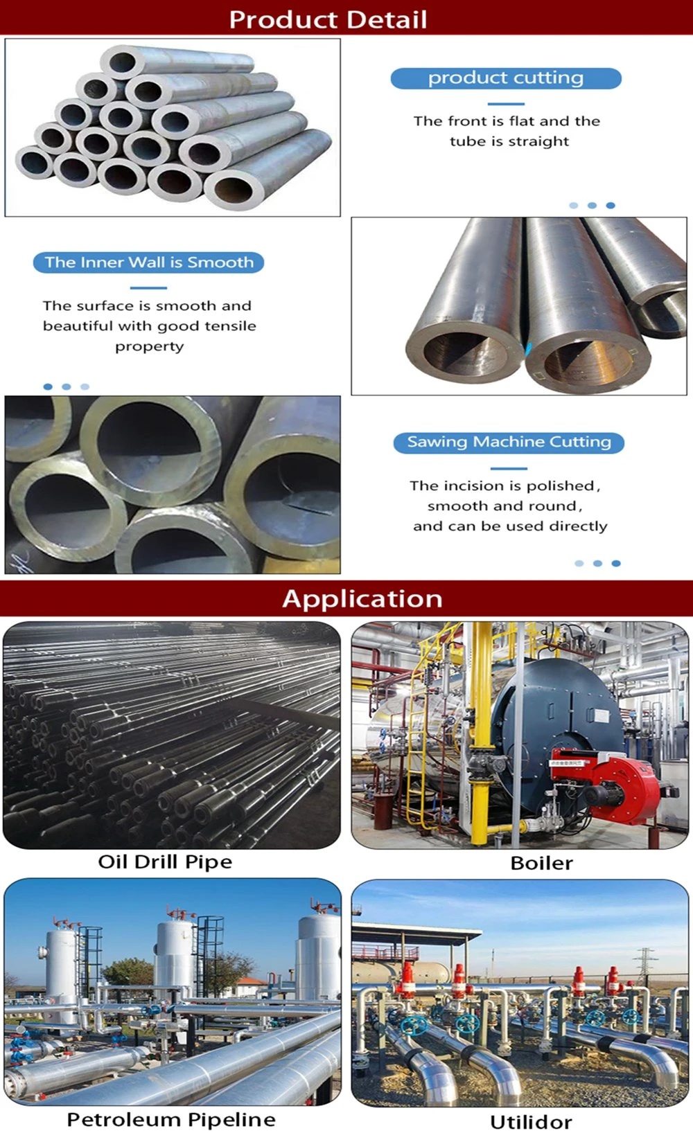 1020/1045/20cr / 40cr / 27simn Cold Drawn Precision Steel Pipe/Small Cold Drawn Section Tube/Precision Seamless Steel Tube Manufacturer