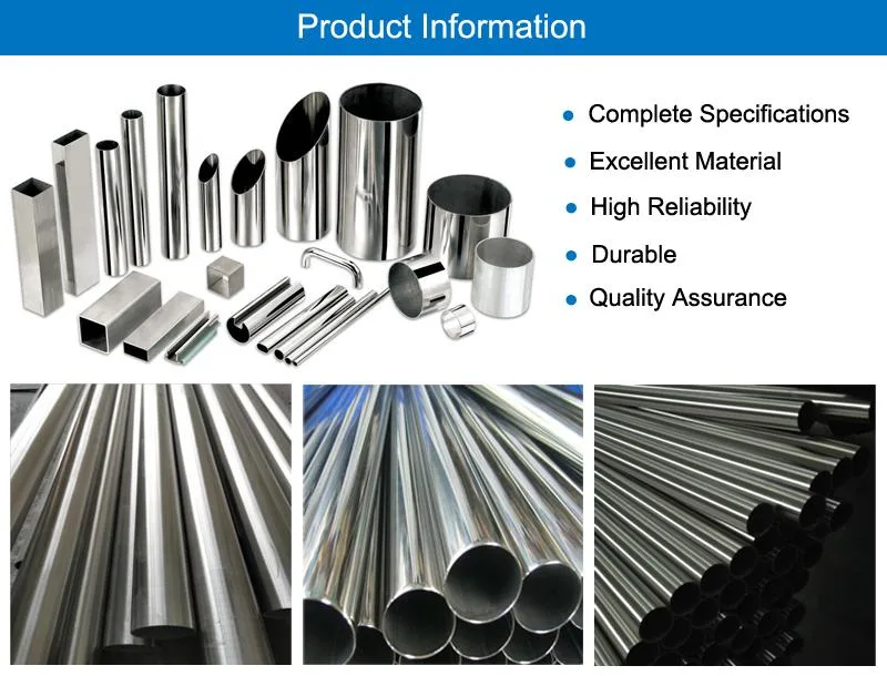 Stainless Steel Pipe Titanium Pipe Nickel Pipe Centrifugal Casting Tube Alloy Steel Pipe in Seamless or Welding Round/Square/Rectangular/Hex/Oval Tube