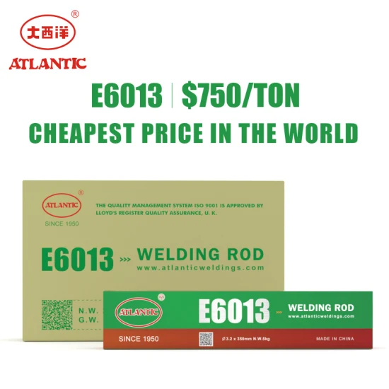 Varilla de soldadura de acero Atlantic Fast Delivery Aws 6013 E6013 6011 7016 7018 Stick Welding Materials E6011 E7016 E7018 Varilla de electrodo de soldadura Varilla de soldadura